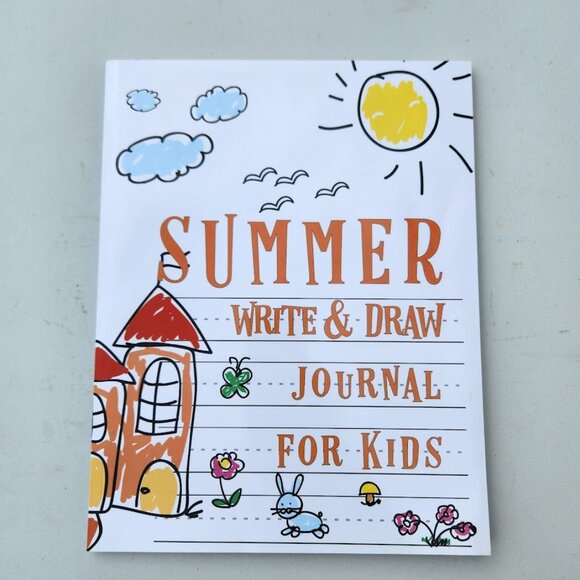 NEW Summer Write and Draw Journal for kids Ages 4-8 Drawing Writing Stocking Stu - Picture 1 of 10
